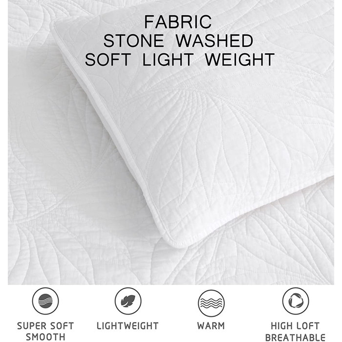 Chezmoi Collection Linden 100 Cotton Quilt Set & Reviews Wayfair